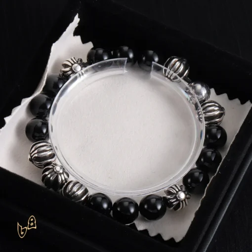 CH Cross Flower Ball Bracelet  - CH0073 - Image 5
