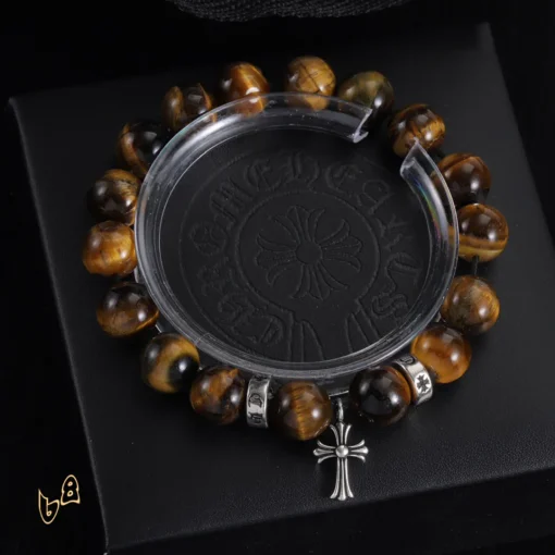 CH Beaded Cross Flower Bracelet - CH0074 - Image 3