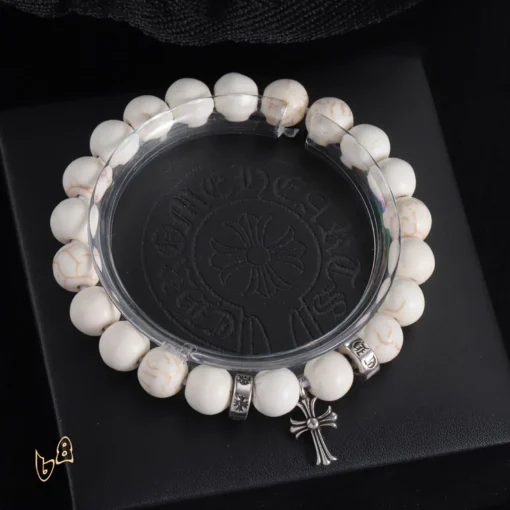 CH Beaded Cross Flower Bracelet - CH0074 - Image 6
