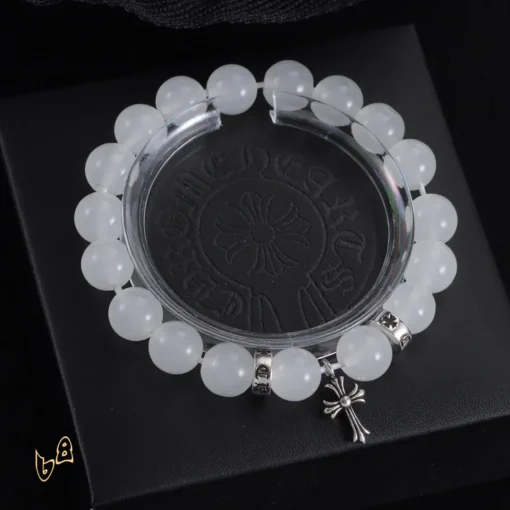 CH Beaded Cross Flower Bracelet - CH0074 - Image 4