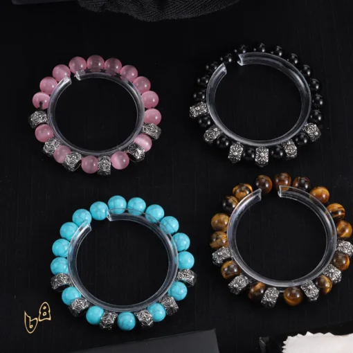 CH Cross Flower Ball Bracelet  - CH0075 - Image 3