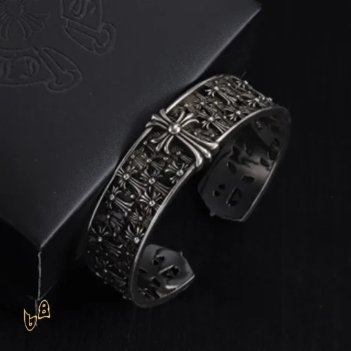 CH Chunky Cross Link Cuff Bracelet - CH0080 - Image 4