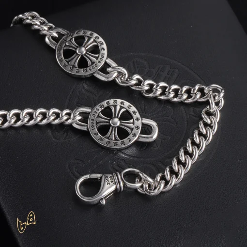 CH Cross Flower Chain Bracelet - CH0081 - Image 2