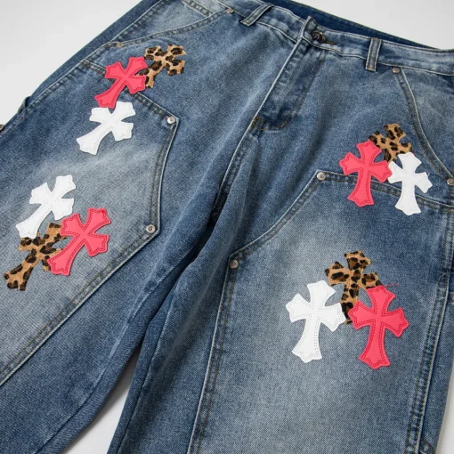 CH Cross Patch Jeans - CH0117 - Image 4