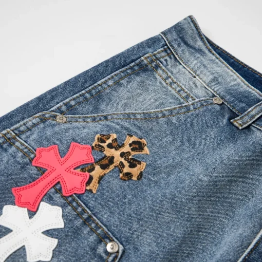 CH Cross Patch Jeans - CH0117 - Image 5