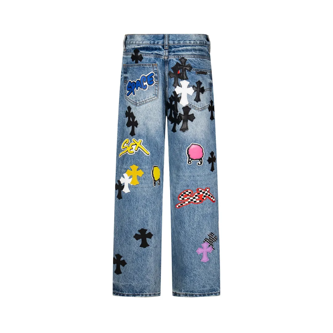 CH Cross Patch Jeans - CH0122 - Image 2