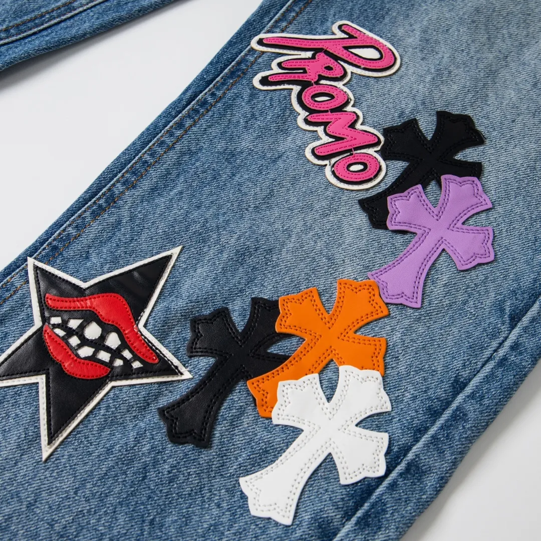 CH Cross Patch Jeans - CH0122 - Image 4