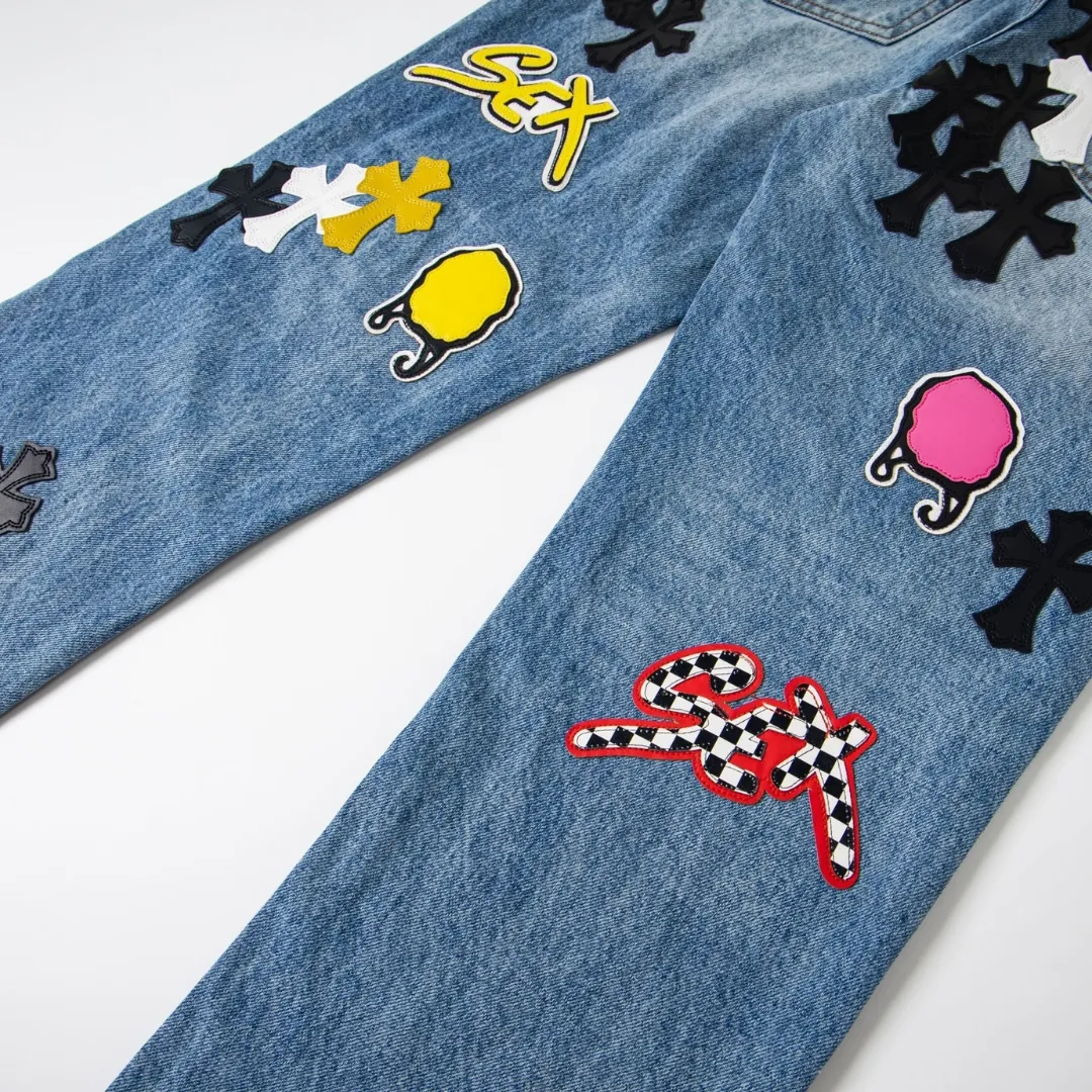 CH Cross Patch Jeans - CH0122 - Image 8