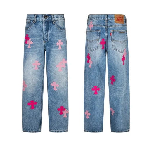 CH Cross Patch Jeans - CH0124 - Image 3