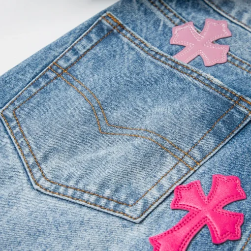 CH Cross Patch Jeans - CH0124 - Image 6