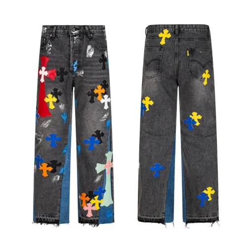 CH Cross Patch Jeans - CH0128 - Image 3