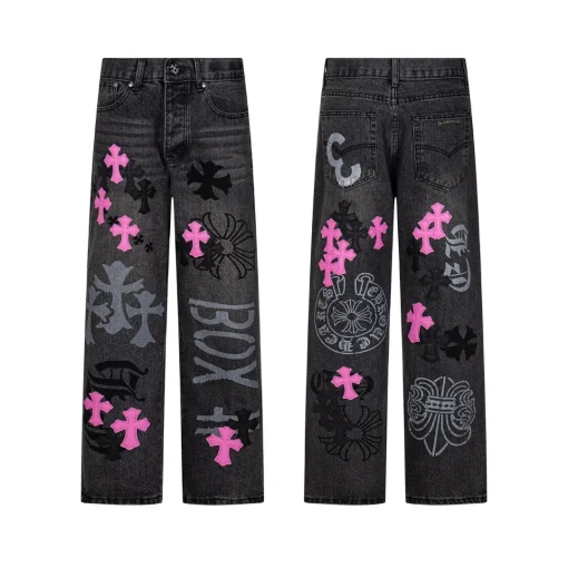 CH Cross Patch Jeans - CH0130 - Image 3