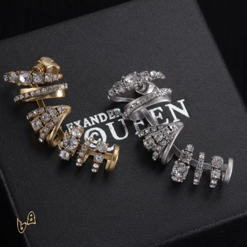 McQueen Multi Hoop Ear Cuffs - MCQ0015 - Image 2