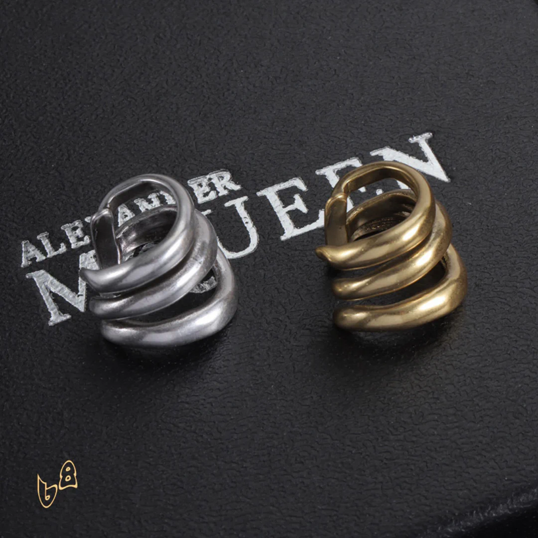 McQueen Multi Hoop Ear Cuffs - MCQ0018 - Image 2