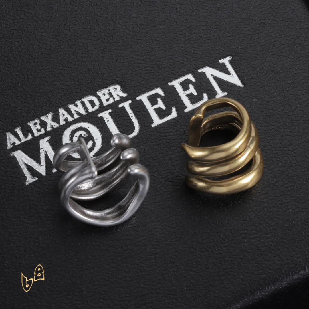 McQueen Multi Hoop Ear Cuffs - MCQ0018 - Image 5