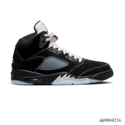 [Premium] AJ 5 Black Metallic Reimagined Shoes Sneakers – nk0004216