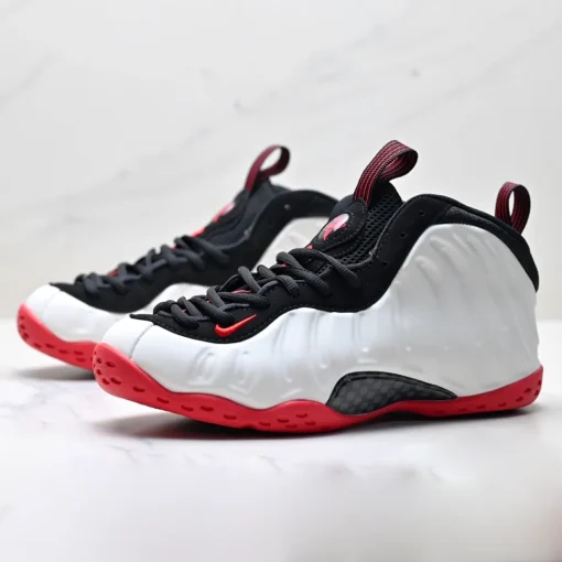 Air Foamposite One Red White Black Shoes Sneakers – nk0004546 - Image 3