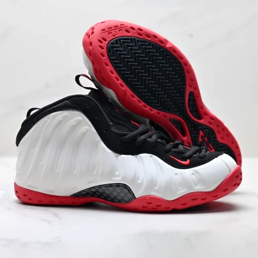 Air Foamposite One Red White Black Shoes Sneakers – nk0004546 - Image 4