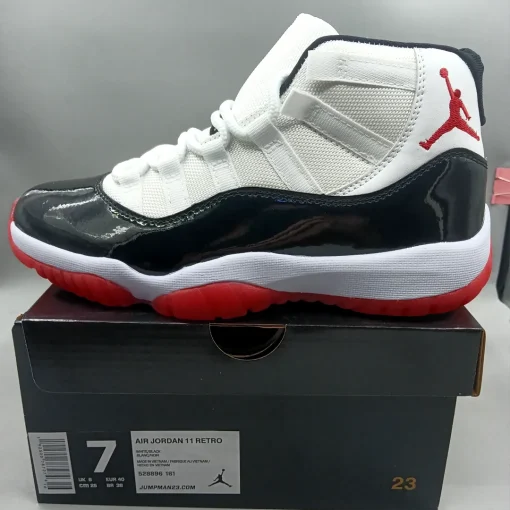 AJ 11 Black White Red Shoes Sneaker - nk0004560 - Image 8