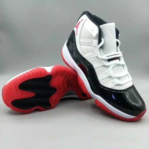 AJ 11 Black White Red Shoes Sneaker - nk0004560 - Image 5