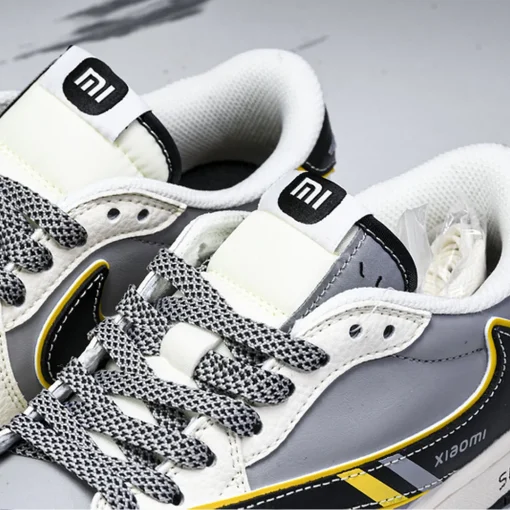 Travis Scott x Xiaomi x AJ 1 Low SP OG Light Grey Black Yellow Shoes Sneakers – nk0004561 - Image 6