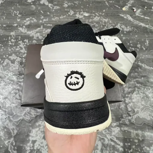 Travis Scott x Jumpman Jack Black White Burgundy Shoes Sneakers – nk0004565 - Image 7