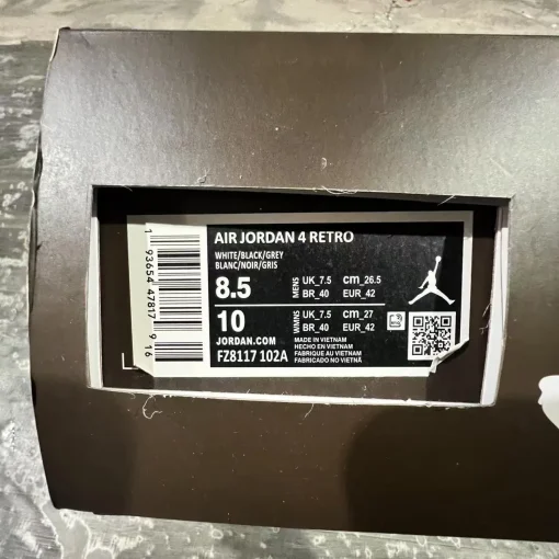 Travis Scott x Jumpman Jack Black White Burgundy Shoes Sneakers – nk0004565 - Image 12