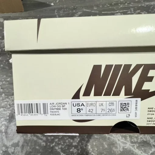 Travis Scott x AJ 1 Low OG Shy Pink Shoes Sneakers – nk0004567 - Image 10