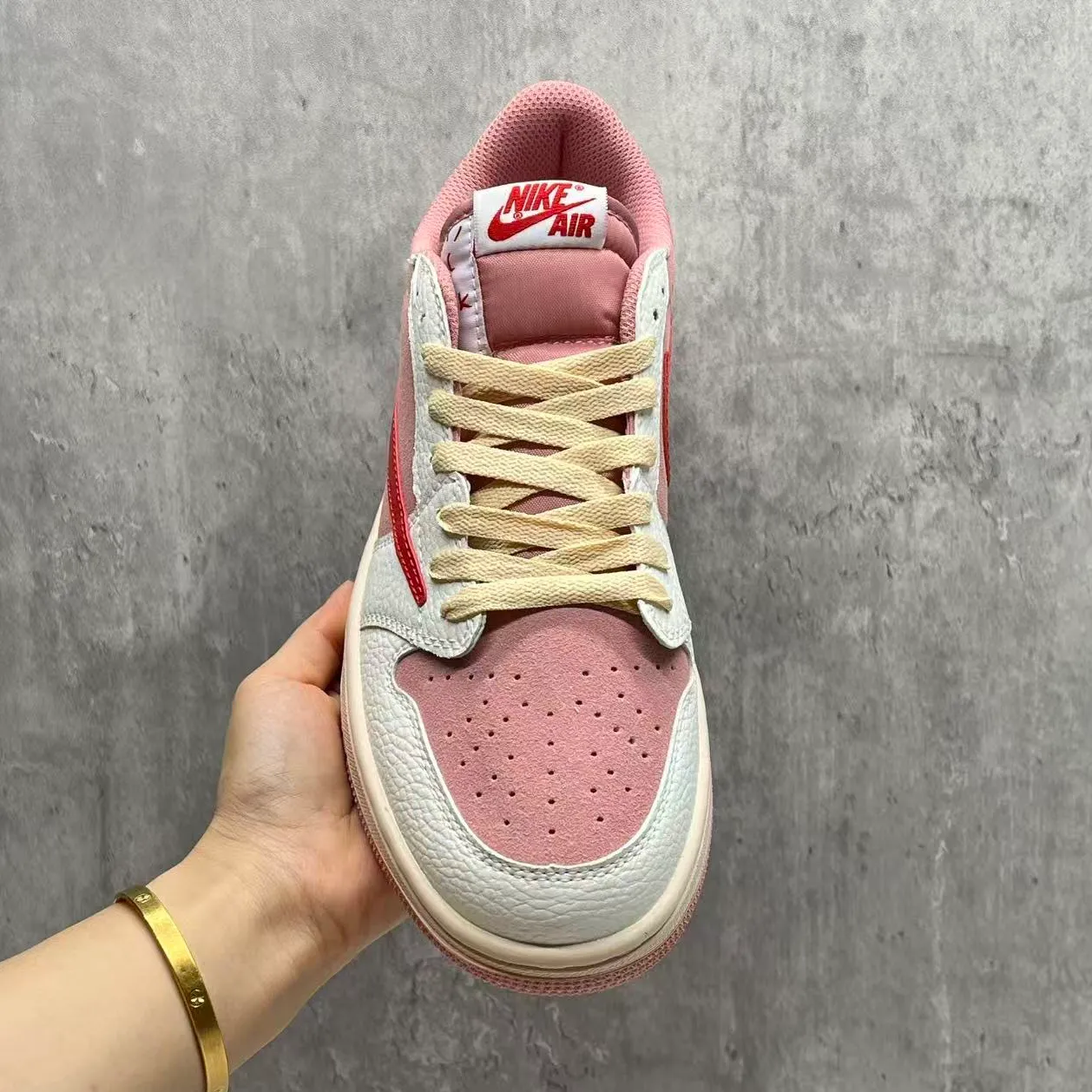 Travis Scott x AJ 1 Low OG Shy Pink Shoes Sneakers – nk0004567 - Image 8