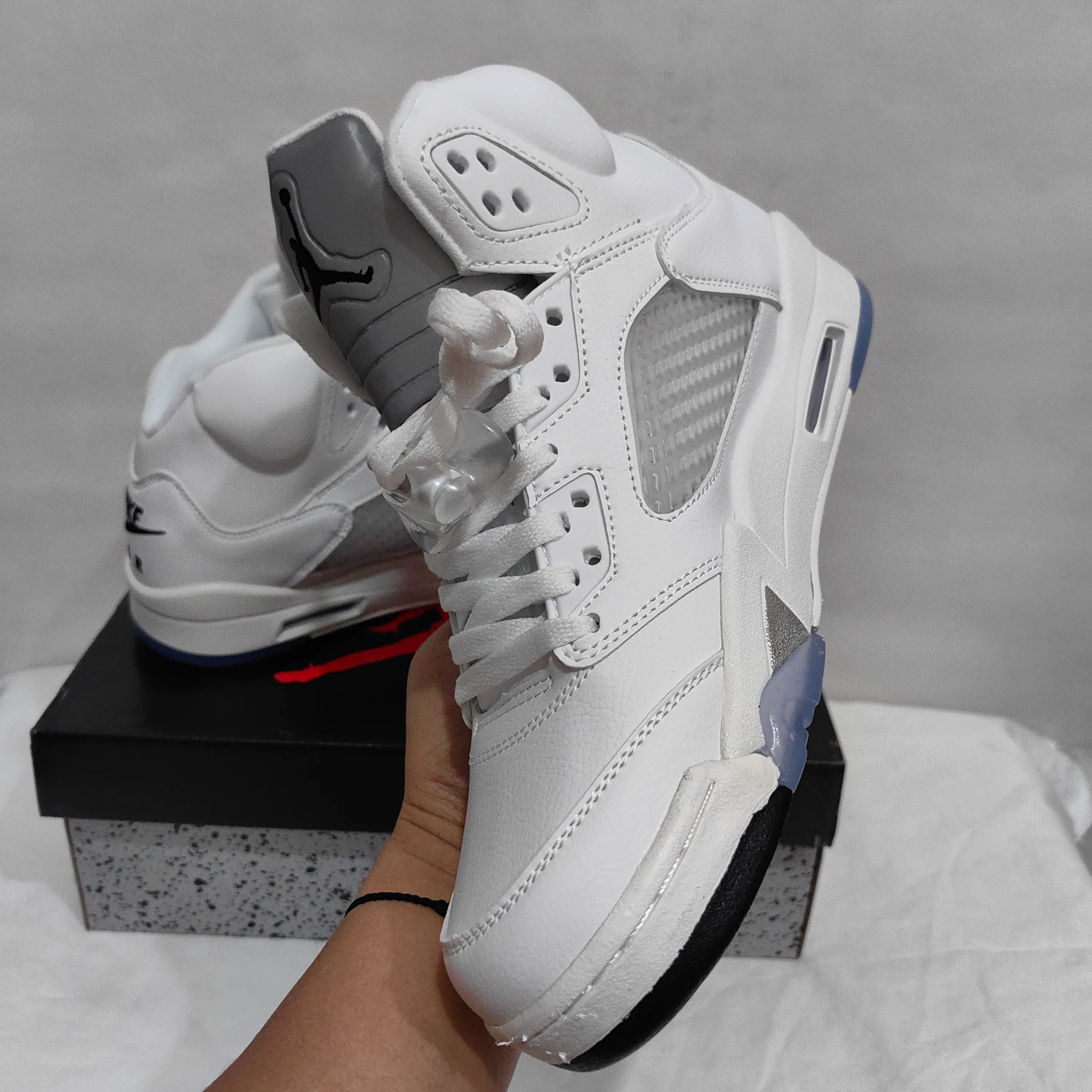 AJ 5 White Metallic (2026) Shoes Sneakers - nk0004576 - Image 15