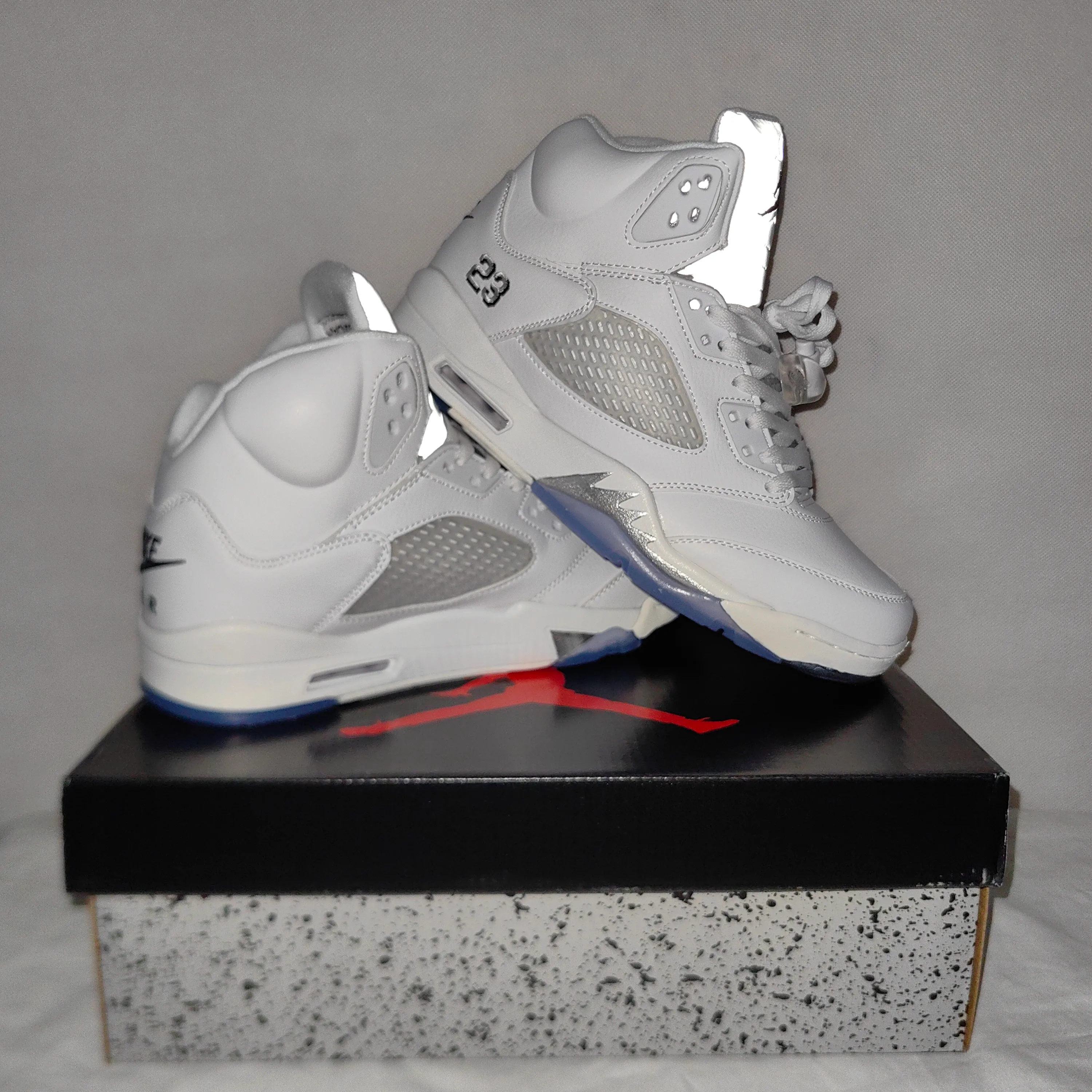 AJ 5 White Metallic (2026) Shoes Sneakers - nk0004576 - Image 8