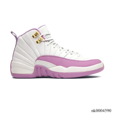 AJ 12 White Pink Shoes Sneakers - nk0004590