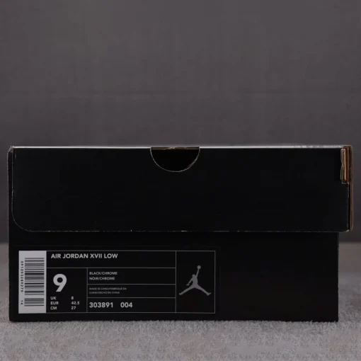 AJ 17 Low Black Chrome Shoes Sneakers - nk0004597 - Image 9