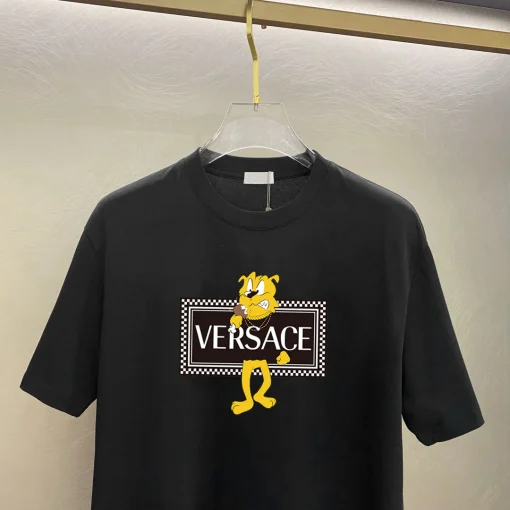 VS Logo-Print Cotton T-Shirt - VS0009 - Image 4