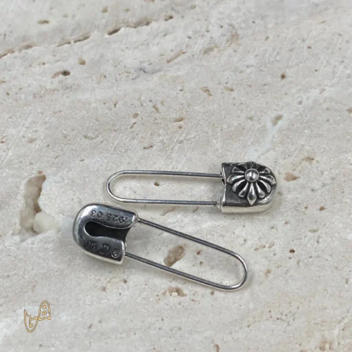 CH Safety Pin Earrings - CH0148 - Image 3