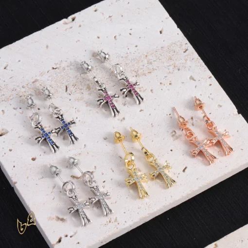 CH Cross Earrings - CH0150 - Image 2