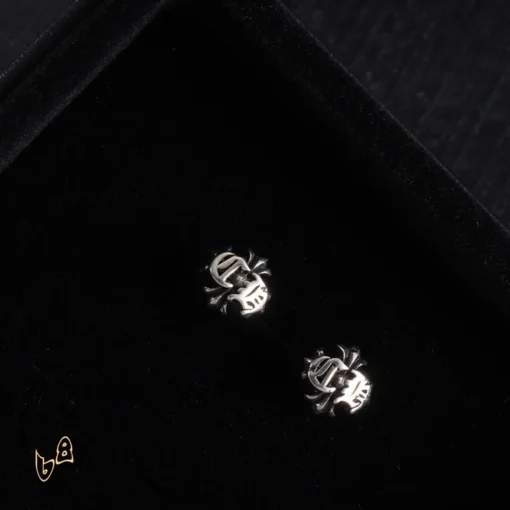 CH Flower Engraved Earrings - CH0154 - Image 2