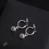 CH Cross Ball Flower Earrings - CH0155