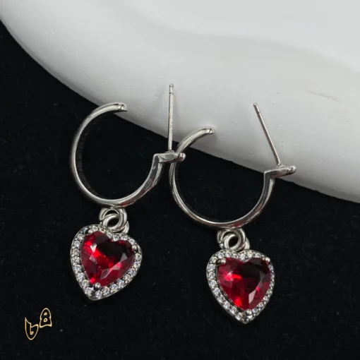 CH Vine Heart Drop Earrings - CH0156 - Image 6