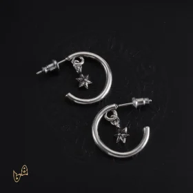CH Cross Star Hoop Earrings - CH0160