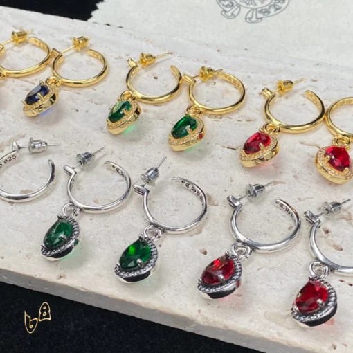 CH Tears Drop Earrings - CH0161 - Image 3