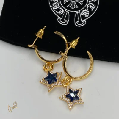 CH Star Drop Earrings - CH0162 - Blue
