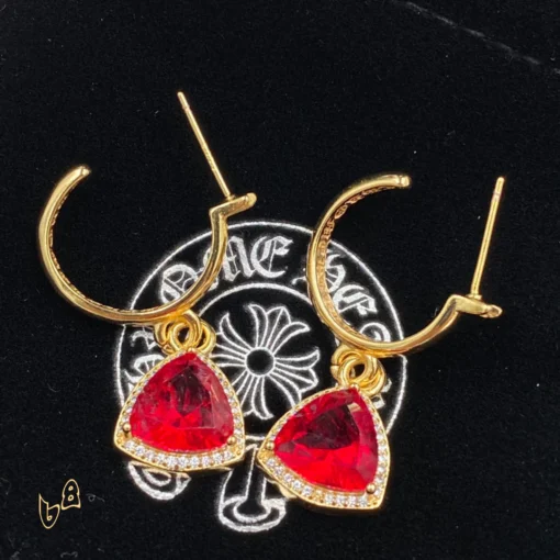 CH Gemstone Stud Earrings - CH0163 - Image 8