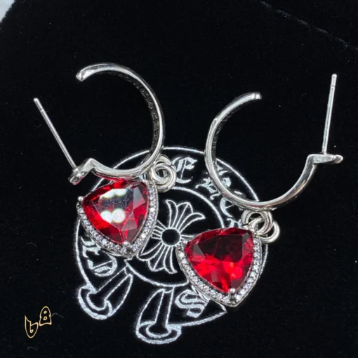 CH Gemstone Stud Earrings - CH0163 - Image 5