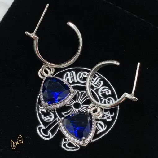 CH Gemstone Stud Earrings - CH0163 - Image 4