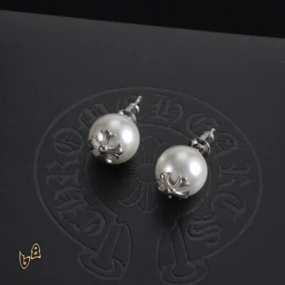CH Cross Pearl Dangle Earrings - CH0168