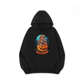 Halloween Graphic Printed Hoodie - HLW0017