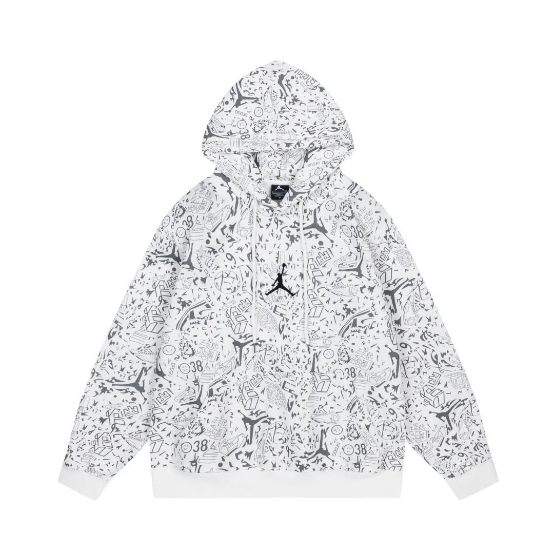 JD Logo Printed Hoodie - JD0033