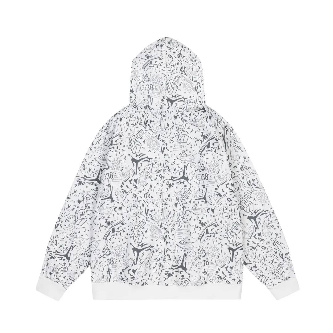 JD Logo Printed Hoodie - JD0033 - Image 2