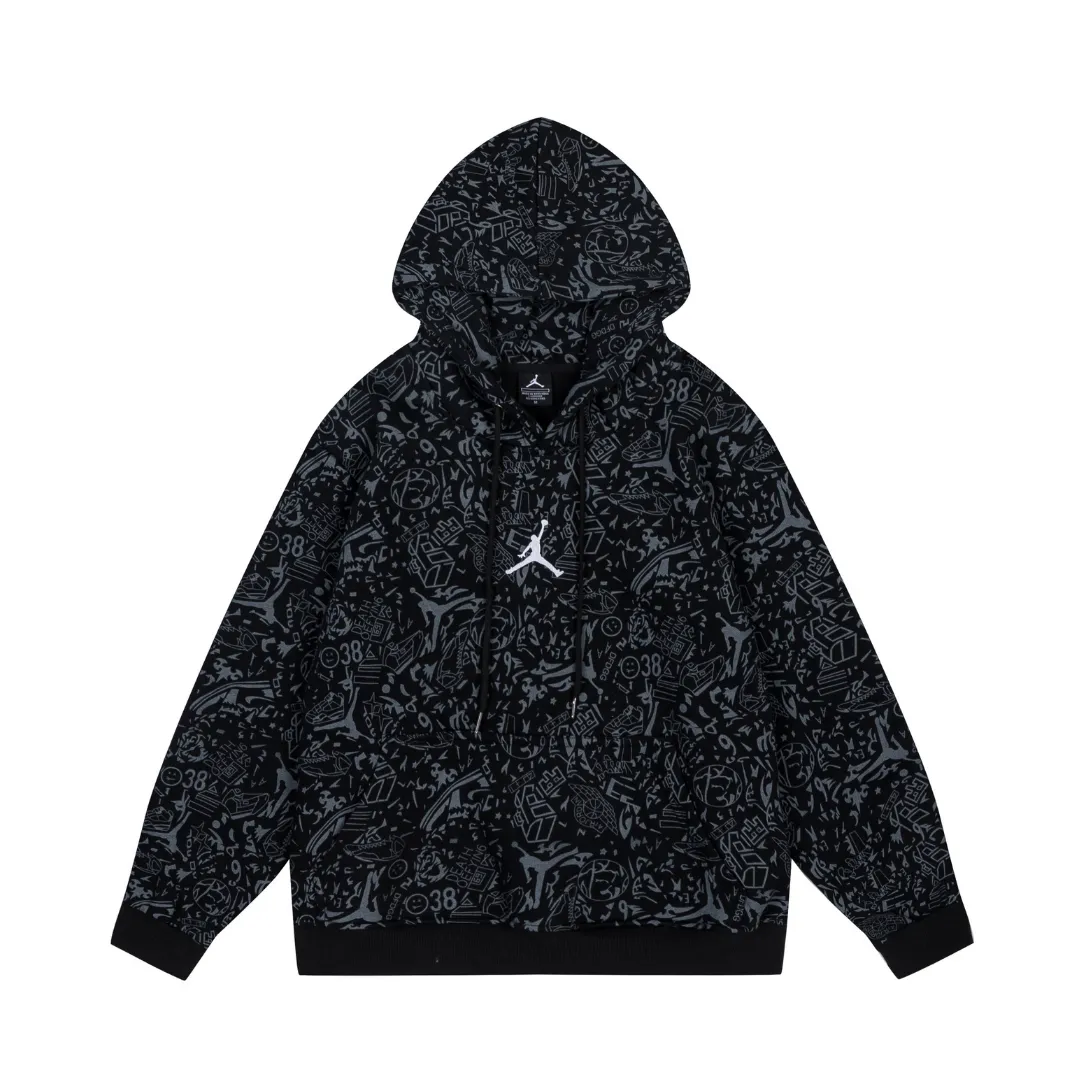 JD Logo Printed Hoodie - JD0033 - Image 3